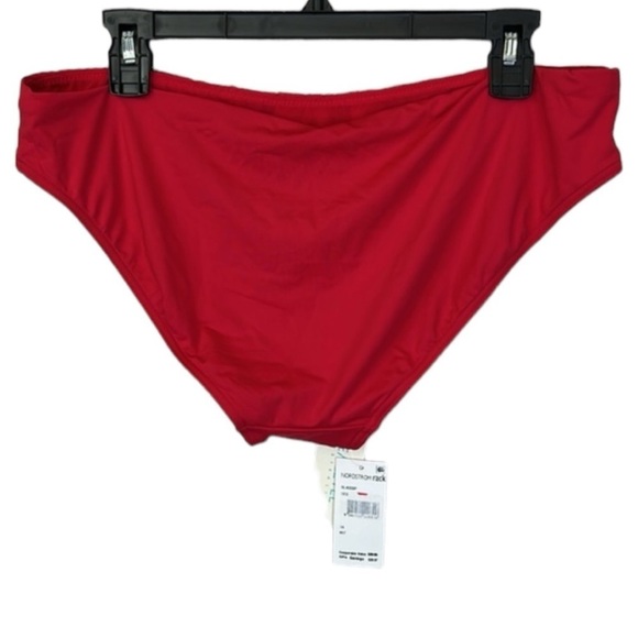Sea Level Essential Regular Swim Bikini Bottoms In Red Size 14 - Picture 3 of 7